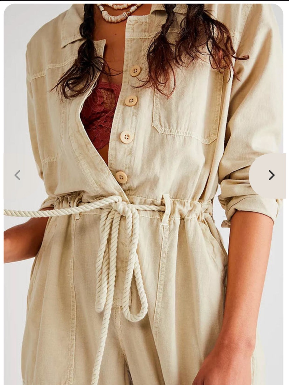 Free people Quinn Coveralls. Nwt. Color : sable - Picture 4 of 4